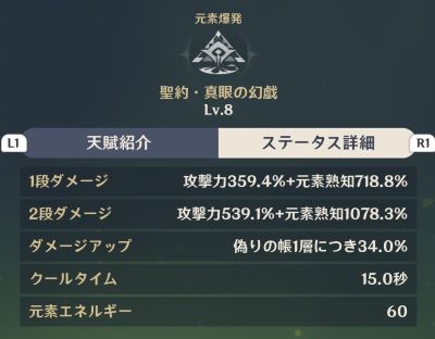 元素爆発のカットイン