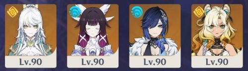 茲白パーティ:夜蘭・シロネン編成の構成