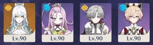 茲白パーティ:星4キャラ中心の編成構成