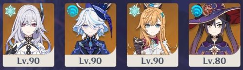 モナ編成のパーティ構成