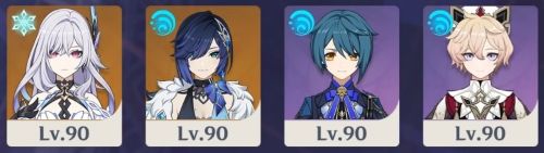 夜蘭・行秋・ダリア編成