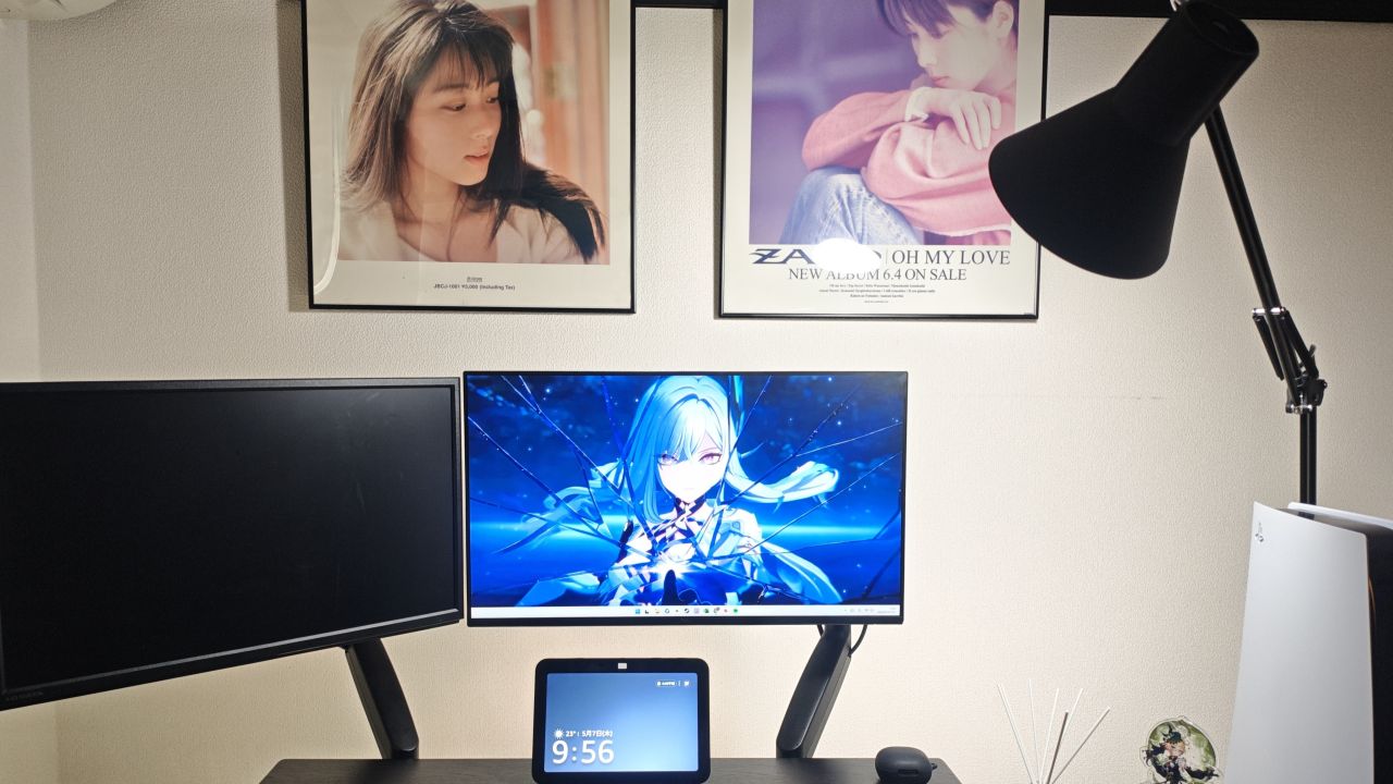 Z-LIGHTとEcho Showの設置風景