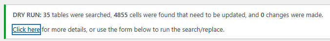 Better Search Replaceのドライランの成功