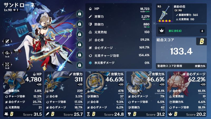 サンドローネのビルドカード