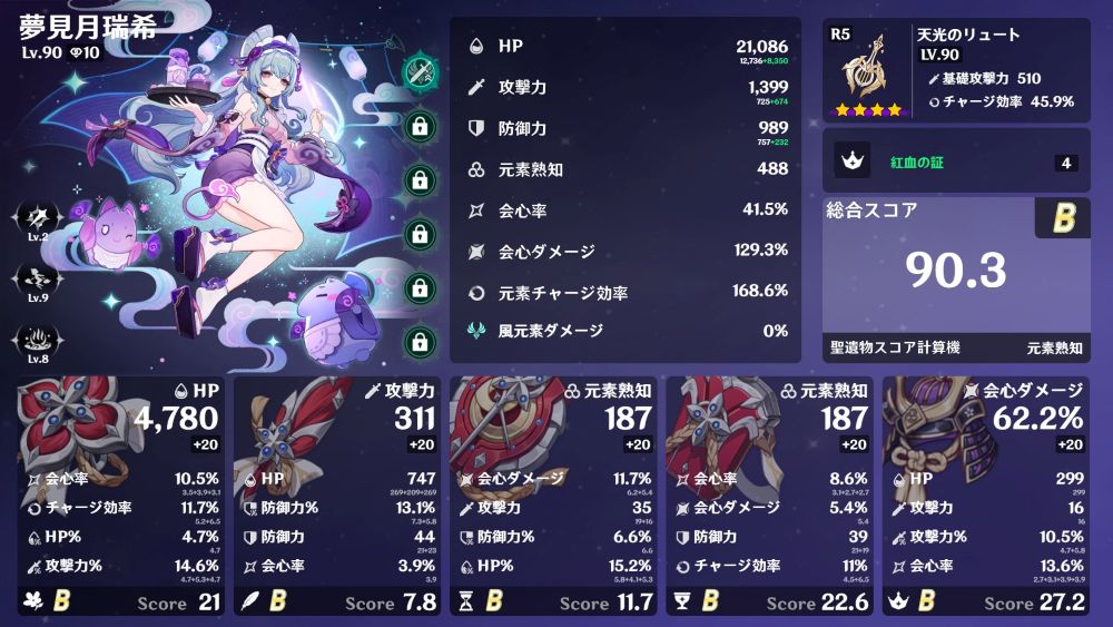 夢見月瑞希のビルドカード