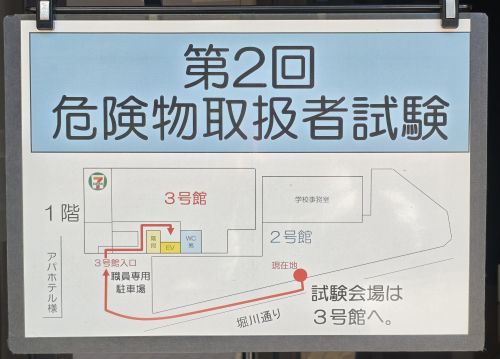 YIC京都工科自動車大学校の構内案内板