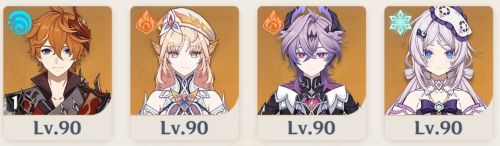 魔導蒸発パーティ(ニコ・ドゥリン+タルタリヤ)の編成例とDPS